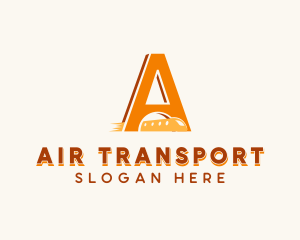 Train Transport Letter A  logo design