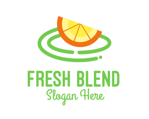 Fresh Orange Slice logo design