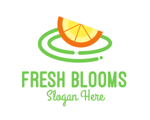 Fresh Orange Slice logo design