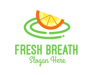 Fresh Orange Slice logo design