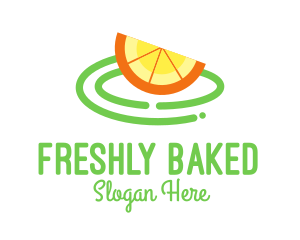 Fresh Orange Slice logo design