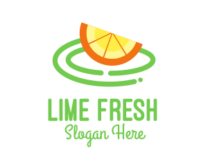 Fresh Orange Slice logo design