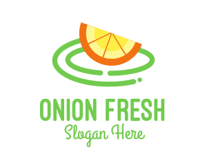 Fresh Orange Slice logo design