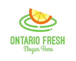 Fresh Orange Slice logo design