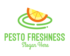 Fresh Orange Slice logo design