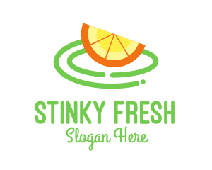 Fresh Orange Slice logo design