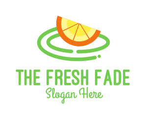 Fresh Orange Slice logo design