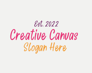 Colorful Handwritten Boutique logo design