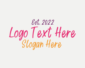 Brand - Colorful Handwritten Boutique logo design