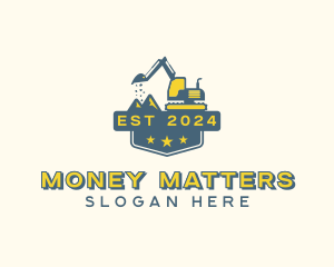 Mining Excavator Construction logo