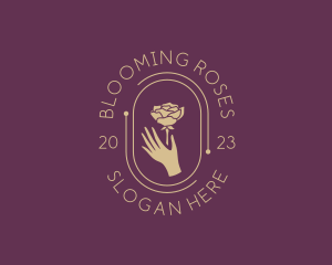 Rose Flower Spa logo design