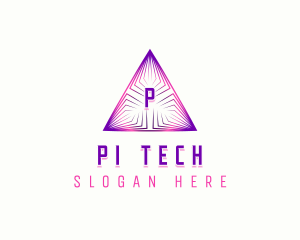 Pyramid Tech Technology logo design