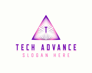 Pyramid Tech Technology logo design