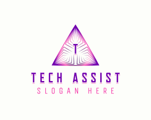 Pyramid Tech Technology logo design