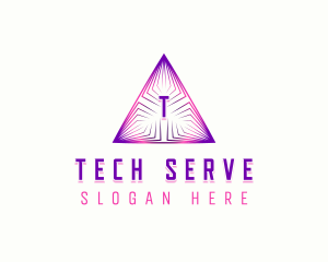 Pyramid Tech Technology logo design