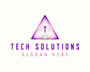 Pyramid Tech Technology logo design