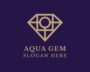 Diamond Gem Jeweler logo design