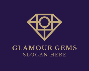 Diamond Gem Jeweler logo design