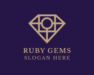 Diamond Gem Jeweler logo design