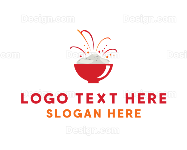 Food Rice Bowl Logo