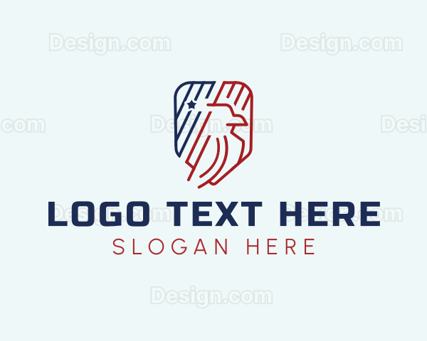 USA Eagle Emblem Logo