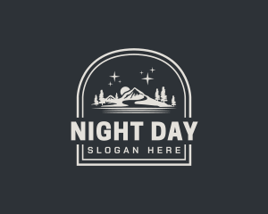 Mountain Night Signage logo design