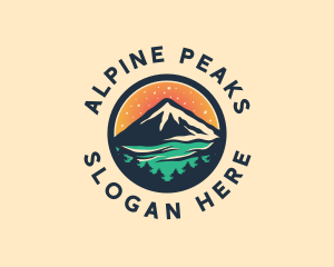 Peak Mountain Outdoor logo design