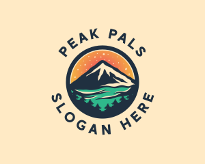 Peak Mountain Outdoor logo design