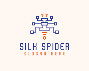 Spider Monster Tech logo design