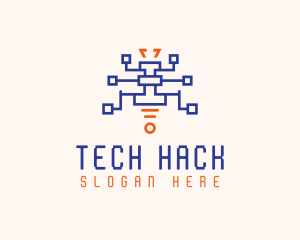 Spider Monster Tech logo design