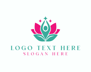 Floral Leaf Meditation logo