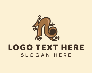 Lettering - Chocolate Letter N logo design