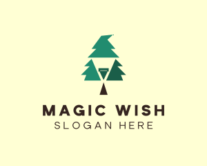 Pine Tree Wizard  logo design