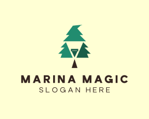 Pine Tree Wizard  logo design