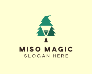 Pine Tree Wizard  logo design