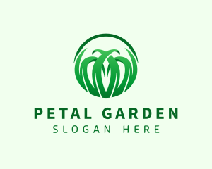 Lawn Grass Landscaping logo design