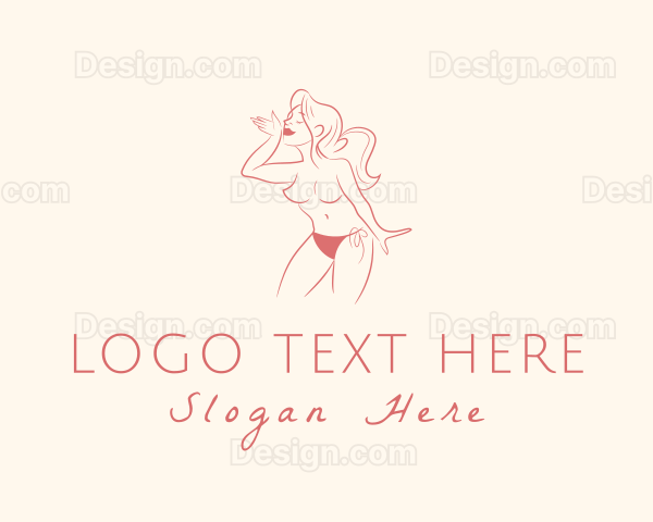 Nude Sexy Woman Logo