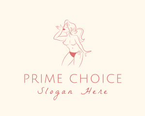 Nude Sexy Woman Logo