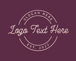 Food - Elegant Handwritten Emblem logo design