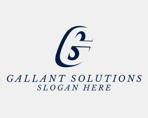 Serif Slant Company logo design