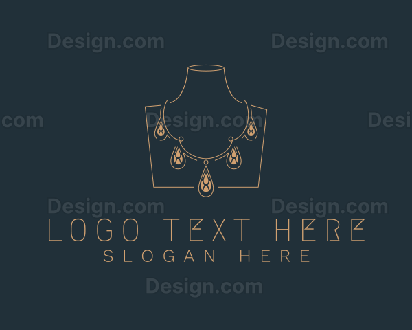 Elegant Jewelry Necklace Logo