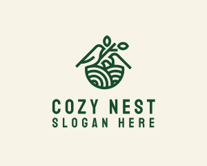 Bird Family Nest logo design