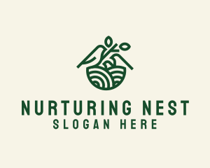 Bird Family Nest logo design