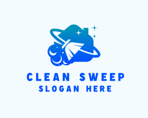 Broom Sweeper Housekeeping logo