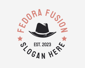 Hipster Fedora Hat logo