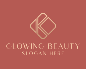 Elegant Gold Company Letter K logo