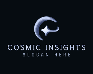 Cosmic Moon Star logo design