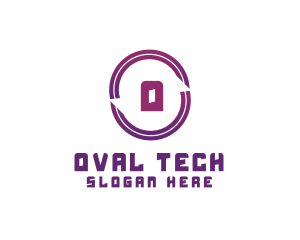 Futuristic Oval Business logo