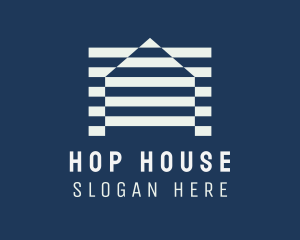 House Home Stripes logo design