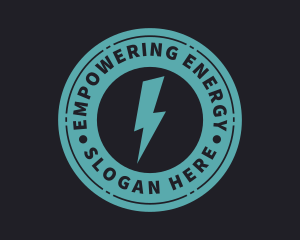 Electric Lightning Volt logo design